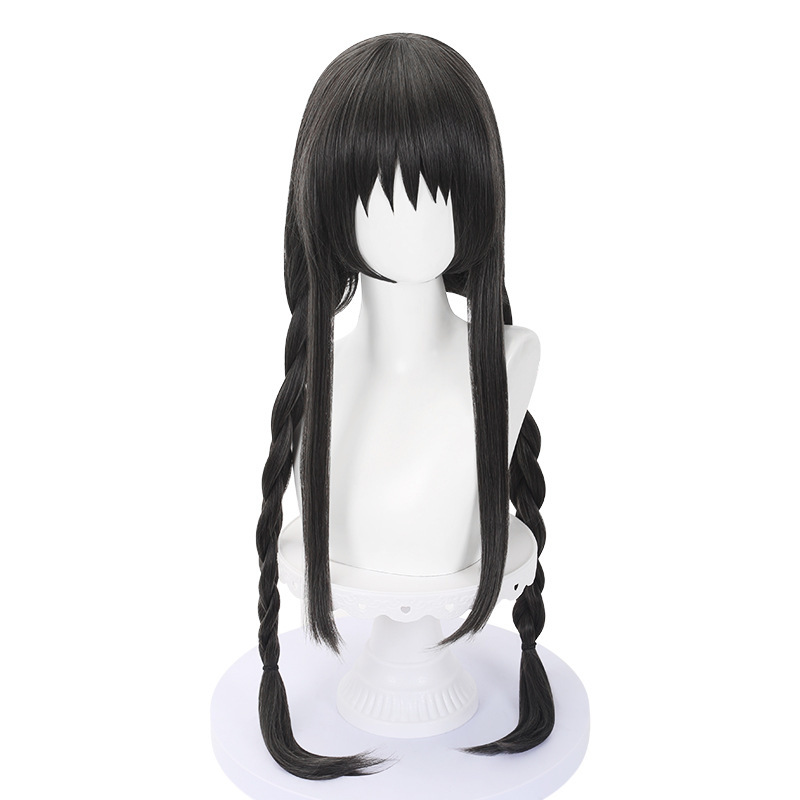華飛暁美炎cosかつらメーカー直販特調黒灰色魔法少女暁美炎造形かつら|undefined