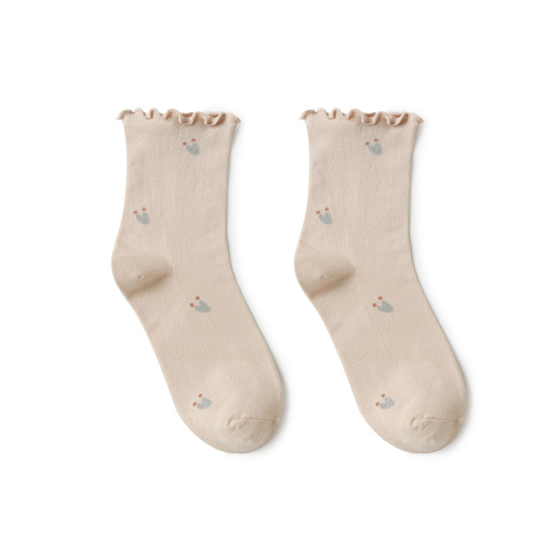 Nuevos calcetines de confinamiento Primavera, Otoño e Invierno posparto algodón peinado transpirable media pantorrilla boca suelta no apretado maternidad sueño mujeres embarazadas Calcetines