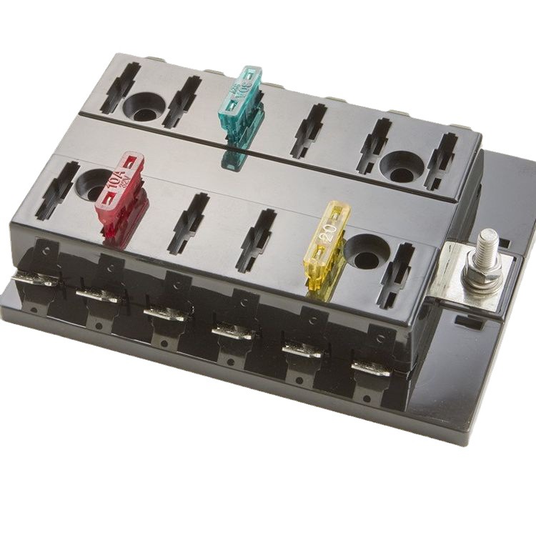 1进多出6路 8路10路12路端子款汽车插片保险盒中号插片保险丝座