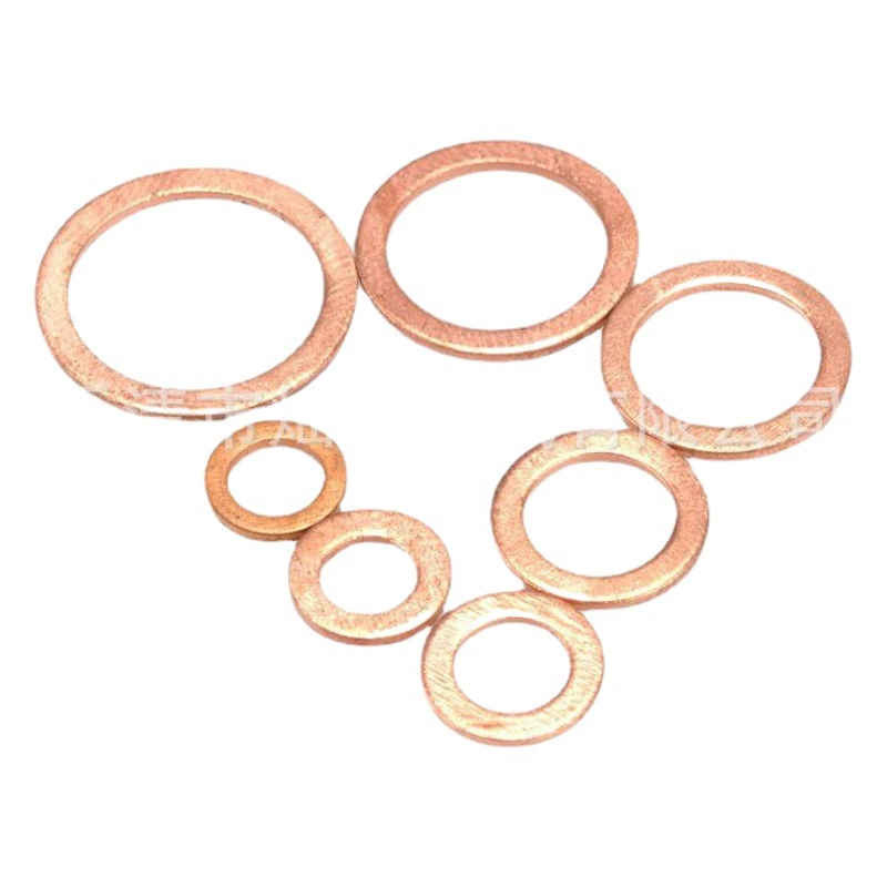 Трансграничная поставка 280 шт красная медная прокладка в штучной упаковке уплотнительная прокладка плоская прокладка Amazon производитель горячая распродажа