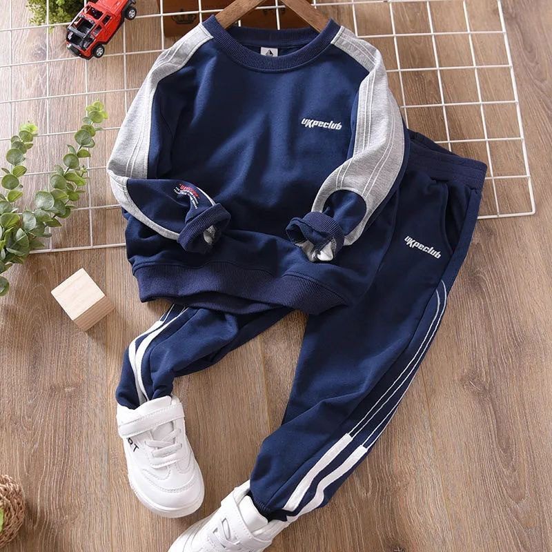 Suit 2023 New Mid sized Big Boy Handsome Korean Edition Boys' Spring and Autumn Sports Two Piece Set_voghion.com