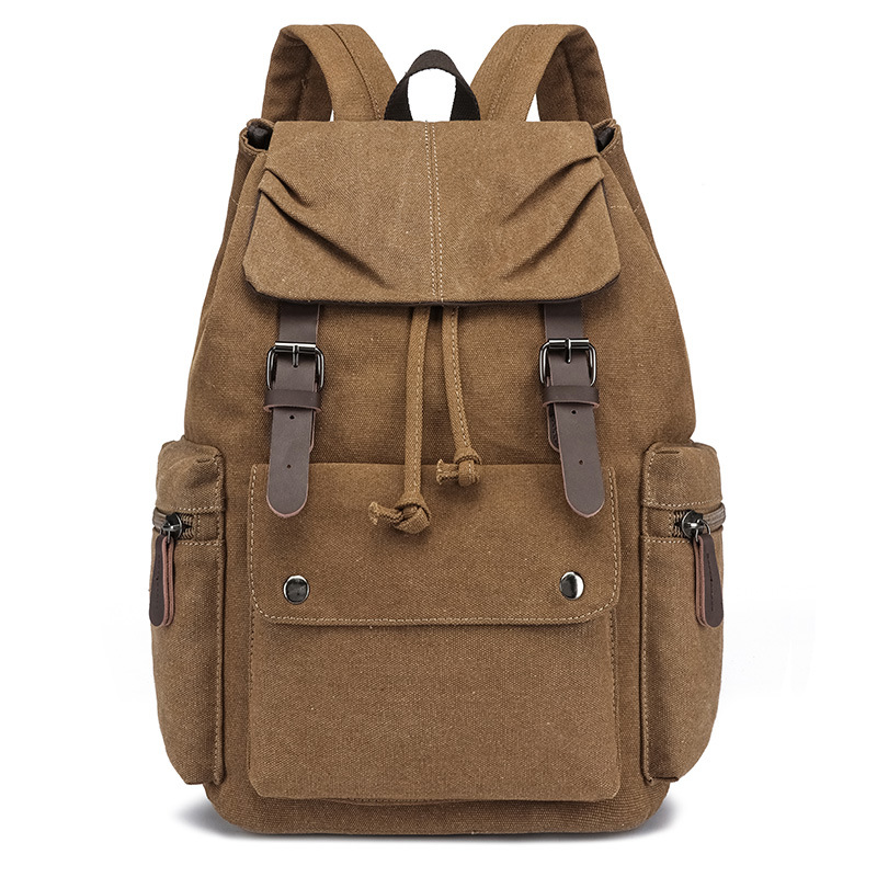 Transfronterizo estilo coreano simple casual bolso de la computadora del estudiante de los hombres mochila portátil de moda fresca mochila de viaje mochila de lona