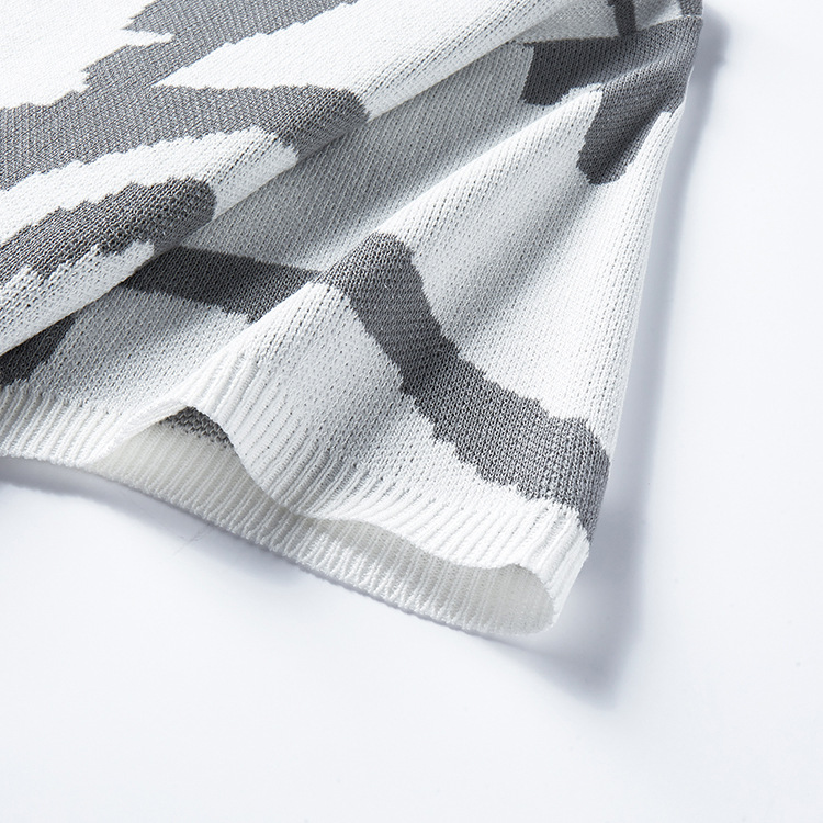 Vintage-Strickpullover für Damen und Herren, lockere Passform, langärmelig (Rundhalsausschnitt, antibakteriell, lässig & stilvoll, minimalistischer Kontrastbesatz)_voghion.com