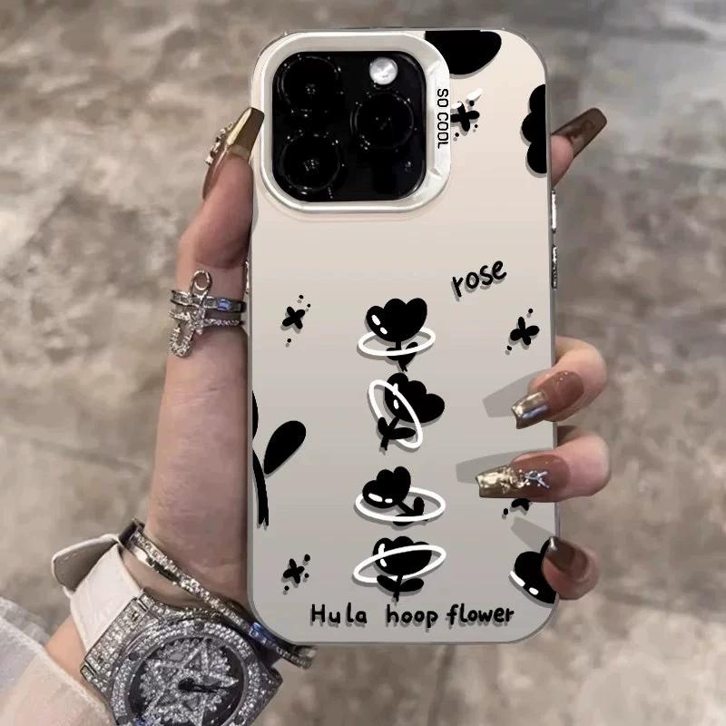 Гибкий обод для хула-хуп подходит для Apple 15 цвет серебристый iPhone14pro креатив 13/11promax матовый 16 защитный чехол