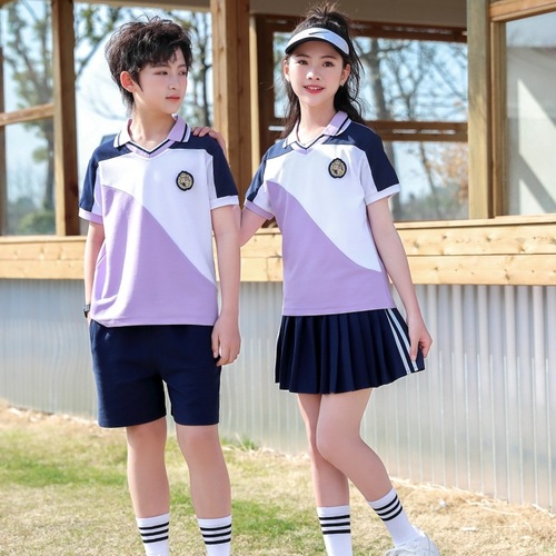 Guoguo's Kindergarten Uniforms, Elementary School Class Uniforms, Summer Children's School Uniforms, Graduation Photos, College Style Sports T-shirts