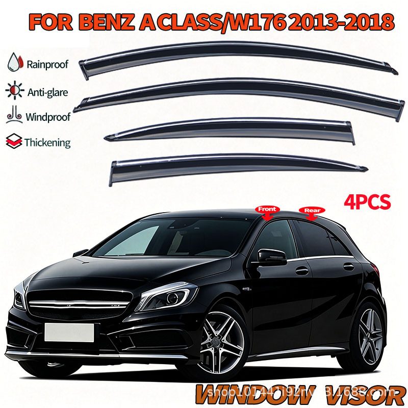 Applicable to Mercedes-Benz Class A Hatchback Rain MERCEDES A Class w176 13-18Window visor