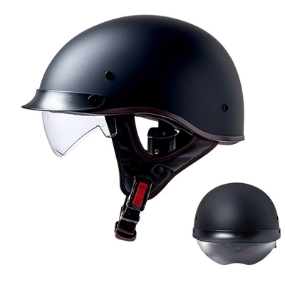Motosiklet kaskı (dəbilqə) — new cross-border electric car helmet - rw-15-pure-matte-black-black-mirror-m