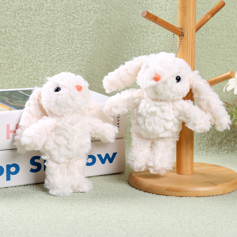 垂耳ウサギのペンダント、長い耳のウサギのぬいぐるみ、車のキーホルダー、カップルのバッグの飾り、女の子へのプレゼント|undefined