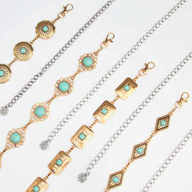 酷配  新款上新时尚百搭复古花纹腰链女士百搭连衣裙西装配饰腰带