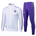 A2532 #   2526 long pull real madrid white retro version (white collar)-real madrid