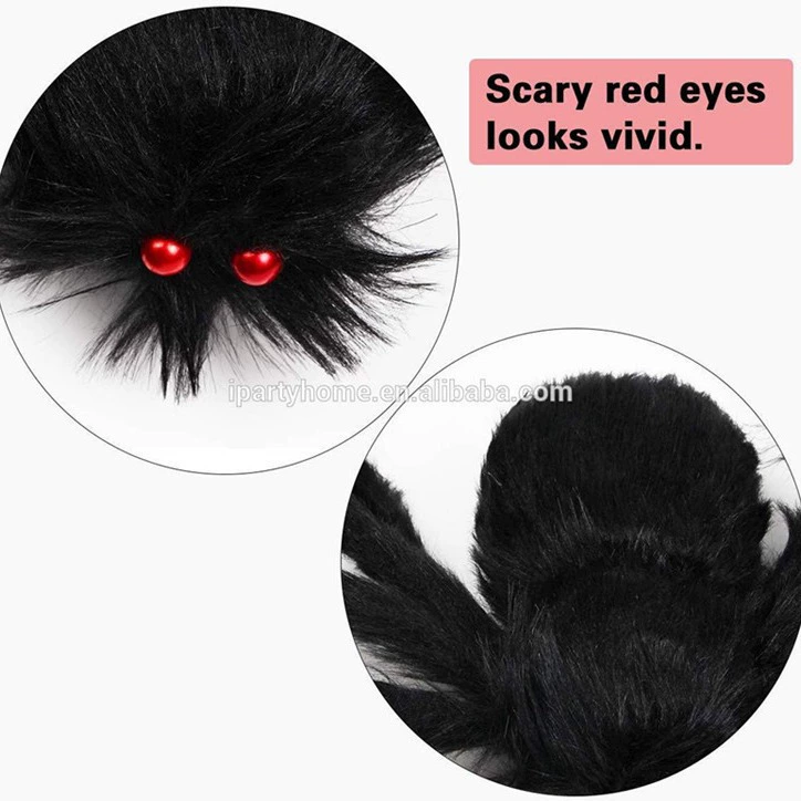Halloween decoration 200cm spider, Halloween horror props, bar KTV ornaments, simulated plush large indoor