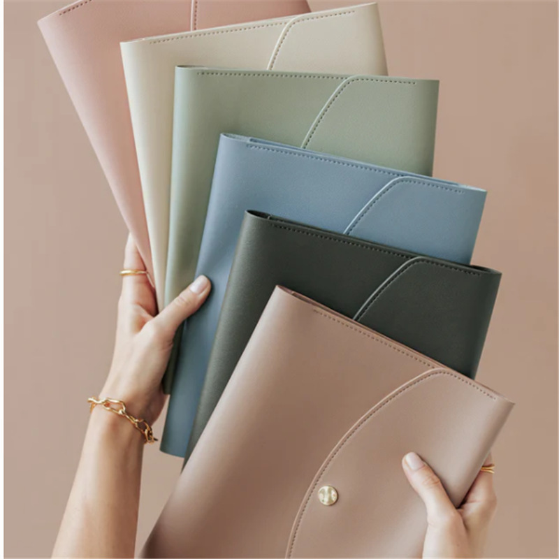 A5 PU leather notebook cover 70% off foldable portable notepad cover with card slot, simple for business and office use A5 PU leather notebook cover 70% off foldable portable notepad cover with card slot, simple for business and office use
