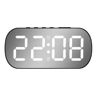 Simple ins style LED digital display electronic clock wholesale digital desktop small alarm clock student children mirror alarm clock 6637