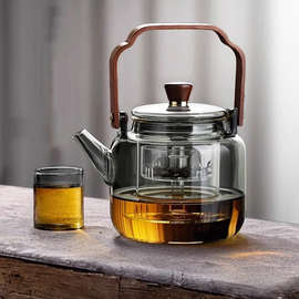 玻璃煮茶壶2024新款高端耐高温蒸泡茶专用围炉煮茶器电陶炉烧水励