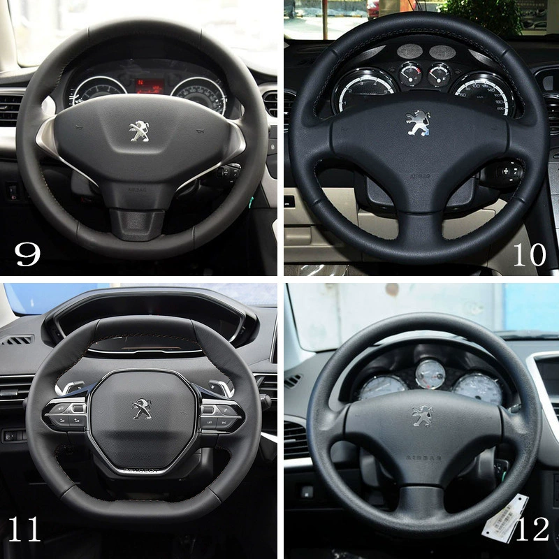 Чехол на руль ручной прошивки, подходит для Peugeot 308/5008/4008/2008/307/408/301/508