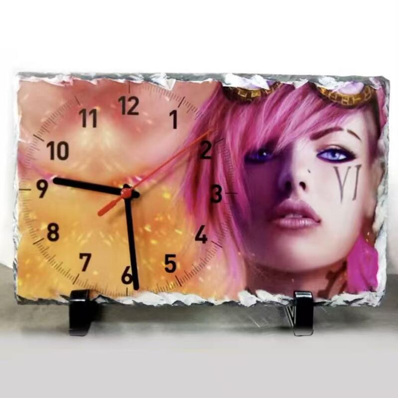 Heat Transfer Glossy Stone Plate Painting Supplies with Clock Photo Frame Creative Blank Stone Plate Painting Frame Heat Transfer 69 Heat Transfer Glossy Stone Plate Painting Supplies with Clock Photo Frame Creative Blank Stone Plate Painting Frame Heat Transfer 69