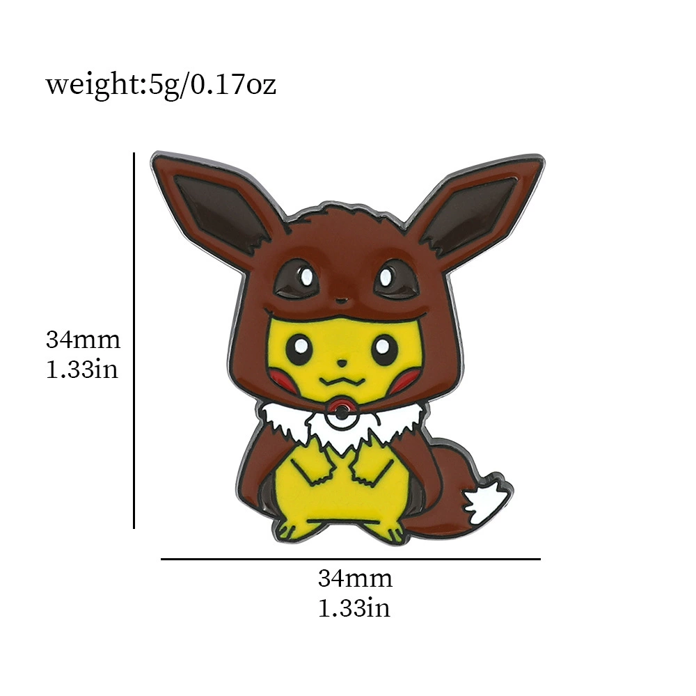 Милая креативная брошь Пикачу, Pokemon мультфильм аниме Pokémon окружение домашнее животное эльф аксессуары