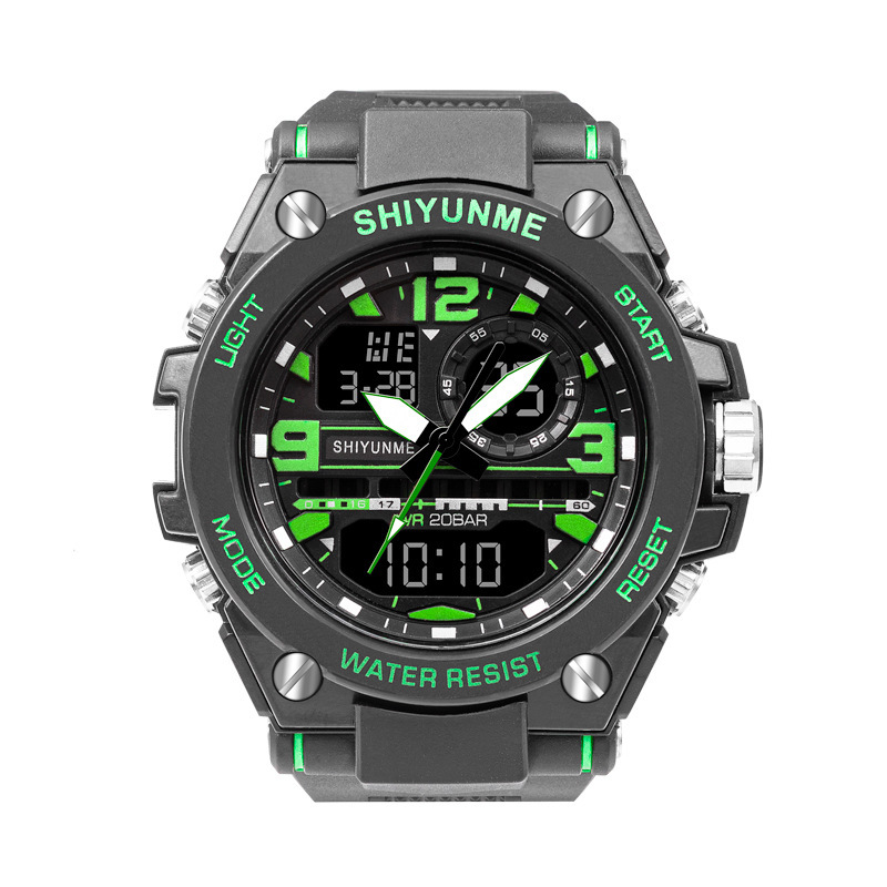 Shiyunme Men's Waterproof Electronic Watch Multifunctional Outdoor Sports Watch Large Dial Sports Waterproof