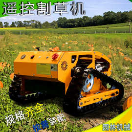 履带式除草机全自动堤坝陡坡开荒剪草机果园园林遥控割草机