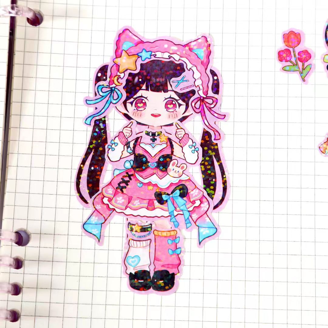 Caricaturas infantiles lindas diy pegatinas de cuentas de mano niña corazón regalo recompensa pequeña princesa pegatinas de vestuario