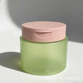 定制棉片罐膏霜罐护发素翻盖罐可带夹子500g/大容量pet材质棉签罐
