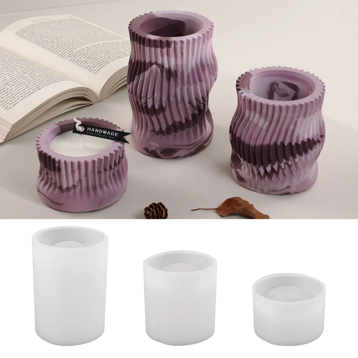 Candle, aromatherapy, storage system, silicone mold, handmade