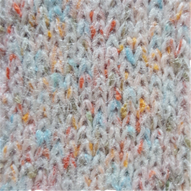 红白圆点毛线布 单面提花晴纶毛线布 专业设计毛线提花布厂家直销