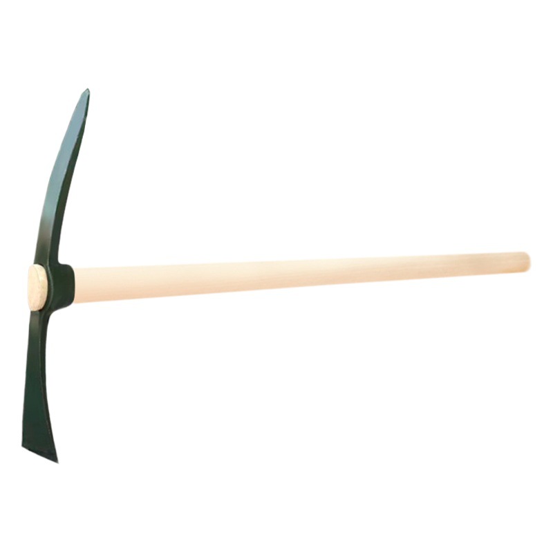 Espesor de doble cabeza pico ferrocarril multifuncional al aire libre de acero de punta plana pico herramientas agrícolas de doble propósito de acero de manganeso grande Cruz pico