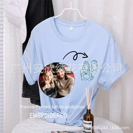 绣花加工;男式T恤;男式卫衣