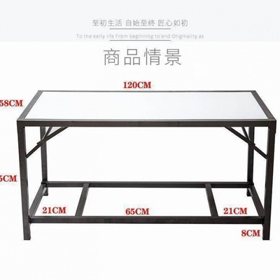 Roast Table Folding frame household Warm Square Galvanized steel Square Operation Having dinner multi-function Cross border