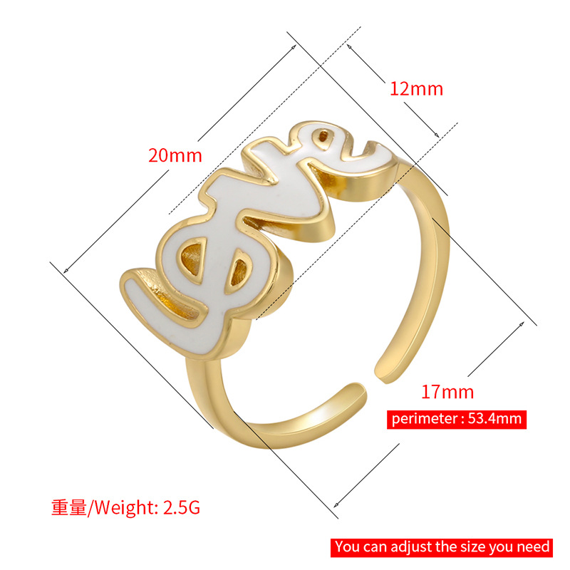 Mode Le Cuivre Lettre Placage Pas D'Incrustation Femmes display picture 5