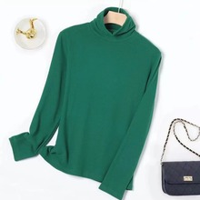 欧货秋冬加绒加厚双面绒长袖奥绒针织弹力打底衫百搭网红高品质
