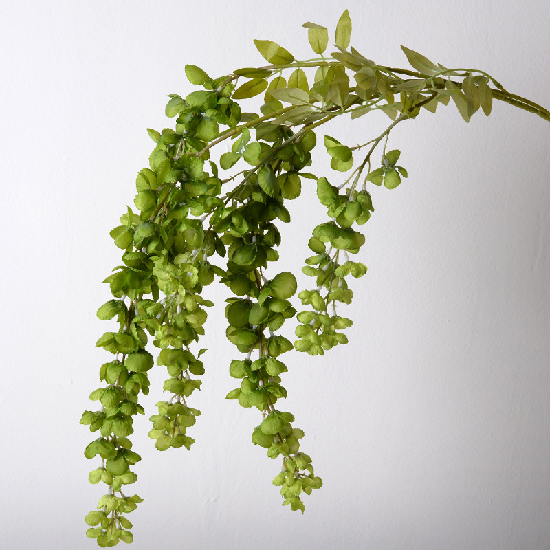 Simulación Able gigante wisteria línea de techo colgante flor de boda sala de bodas red diseño props de disparo