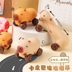 クリエイティブな新しいカピバラララカー、新しいユニークな車輪付き砂四輪車、変形減圧おもちゃ