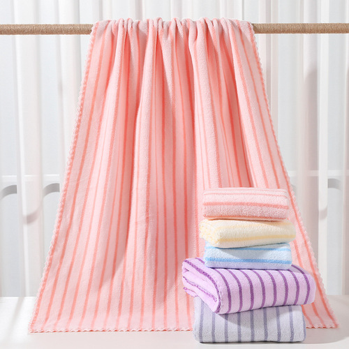 New Quality Narrow Strip Towel Set, Coral Fleece Beach Towel, Absorbent Home Daily Gift Welfare