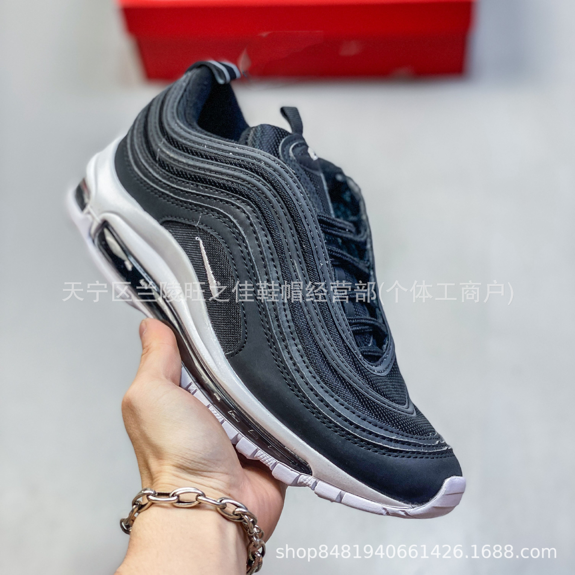 Putian zapatos transfronterizos al por mayor Air Max 97 pequeño gancho bala retro almohadilla de aire completo zapatillas deportivas casuales