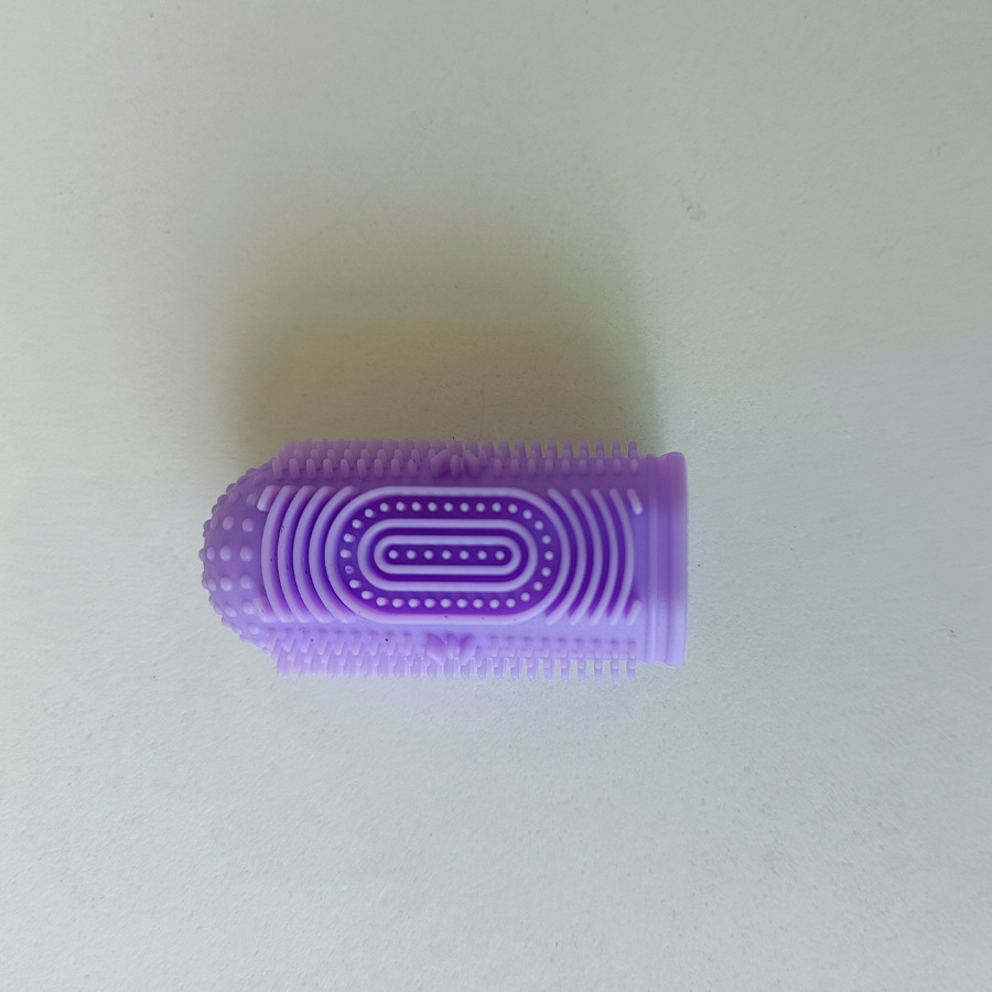 Pet dedo cepillo de dientes cepillo de dientes de silicona personalizado perro gato 360 ° sarro oral productos de limpieza y cuidado