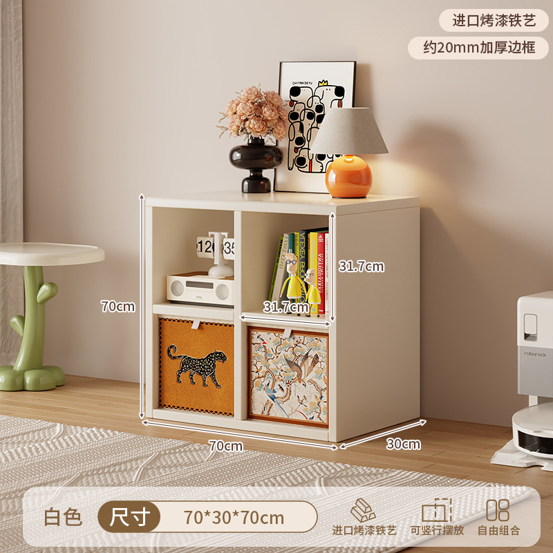 [steel plaid cabinet] ★ White 4 grid-square style ★ 0 formaldehyde ★ 70*70* (30 depth) cm