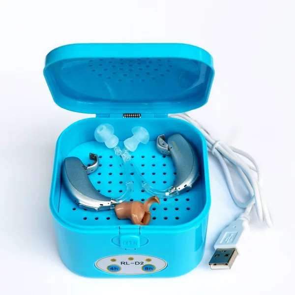 Smart Timer USB Hearing Aid Electronic Drying Box, Small Care Device for Dehumidification and Maintenance, Moisture-Proof Dryer