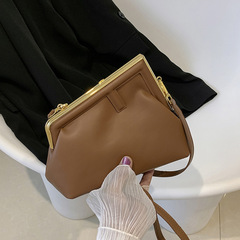 2024 New Arrival: Chic European & American-Style Retro-Modern Ins-Famous Women's Triangle Small Square PU Shoulder/Crossbody Bag