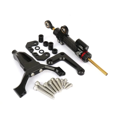 Motosiklet ləvazimatları və aksesuarları | Damper Motorcycle Accessories - mt09-2024-titanium-ruler-kit-black-bracket-carbon-fiber-damper