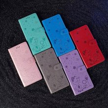 适用iPhone16E手机皮套 17Pro压花猫咪插卡钱包保护套14Plus纯色