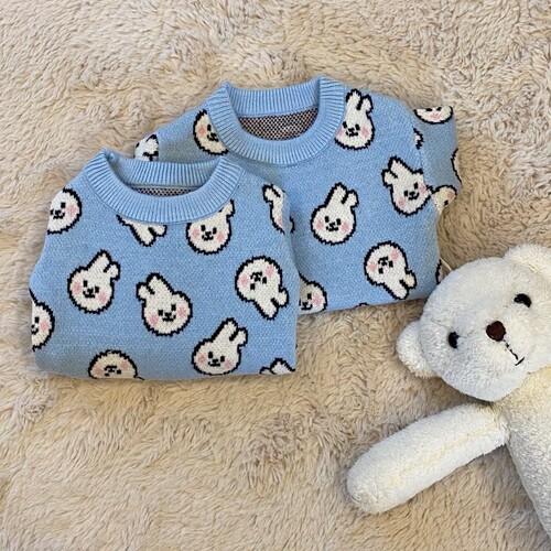 New Spring and Autumn Dog Clothes Rabbit Sweater Small Puppy Teddy Bichon Pomeranian Cat Pet Clothing