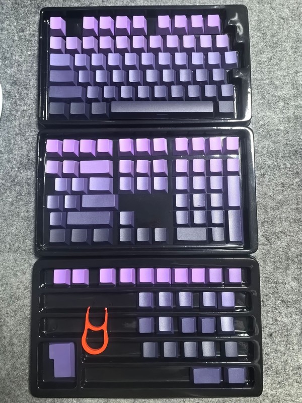 キーキャップ卸売134キー グラデーションカラー サイド刻印 透光性 個別化対応 メカニカルキーボード用 PBT昇華キーキャップ|undefined