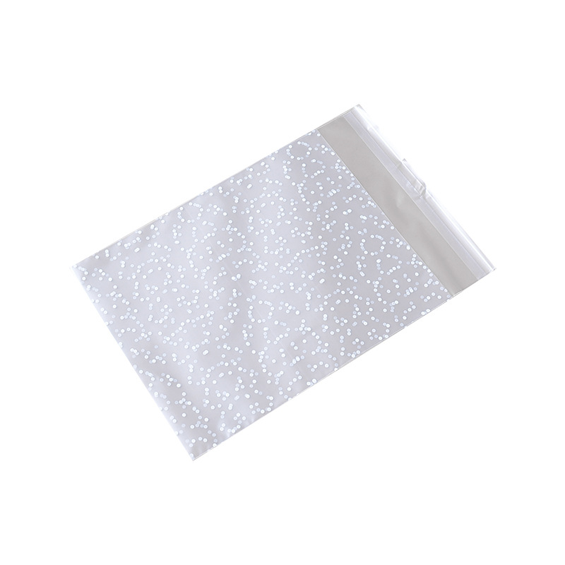 Bolsa autoadhesiva esmerilada gruesa bolsa de embalaje bolsa de galletas para hornear joyería copo de nieve pastel de vaca crujiente regalo al por mayor
