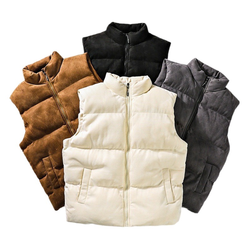 Chaleco Acolchado de Gamuza para Hombre de Poliéster y Algodón, para Ocio