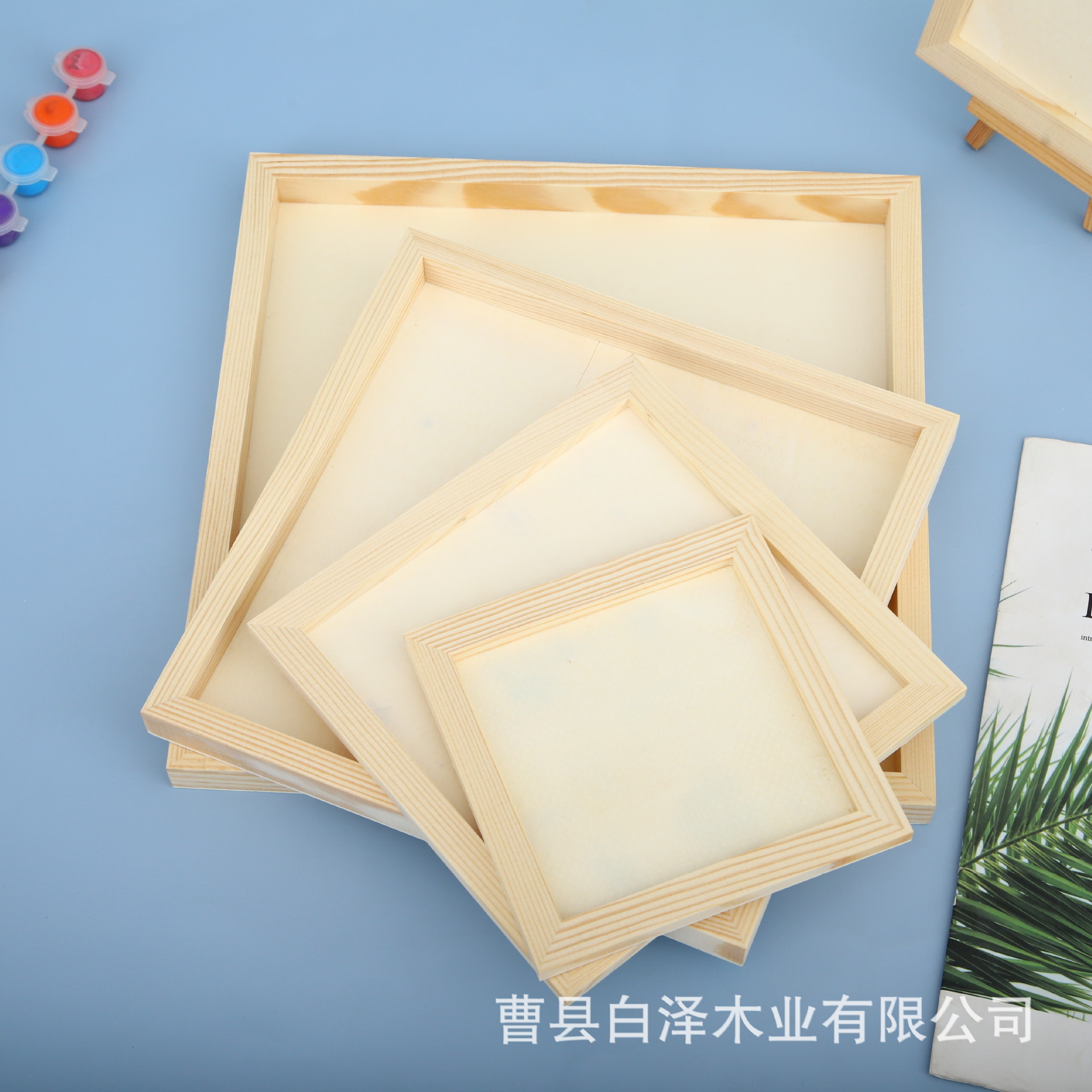 Marco de Arcilla y Madera para Manualidades, Jardín de Infantes, Arte Infantil