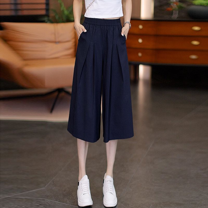 Plus-Size Yamamoto Cool Ice Silk Sun-Protective Cropped Wide-Leg Pants for Women, Summer Thin Slim-Fit Casual Straight-Leg Sports Pants Plus-Size Yamamoto Cool Ice Silk Sun-Protective Cropped Wide-Leg Pants for Women, Summer Thin Slim-Fit Casual Straight-Leg Sports Pants