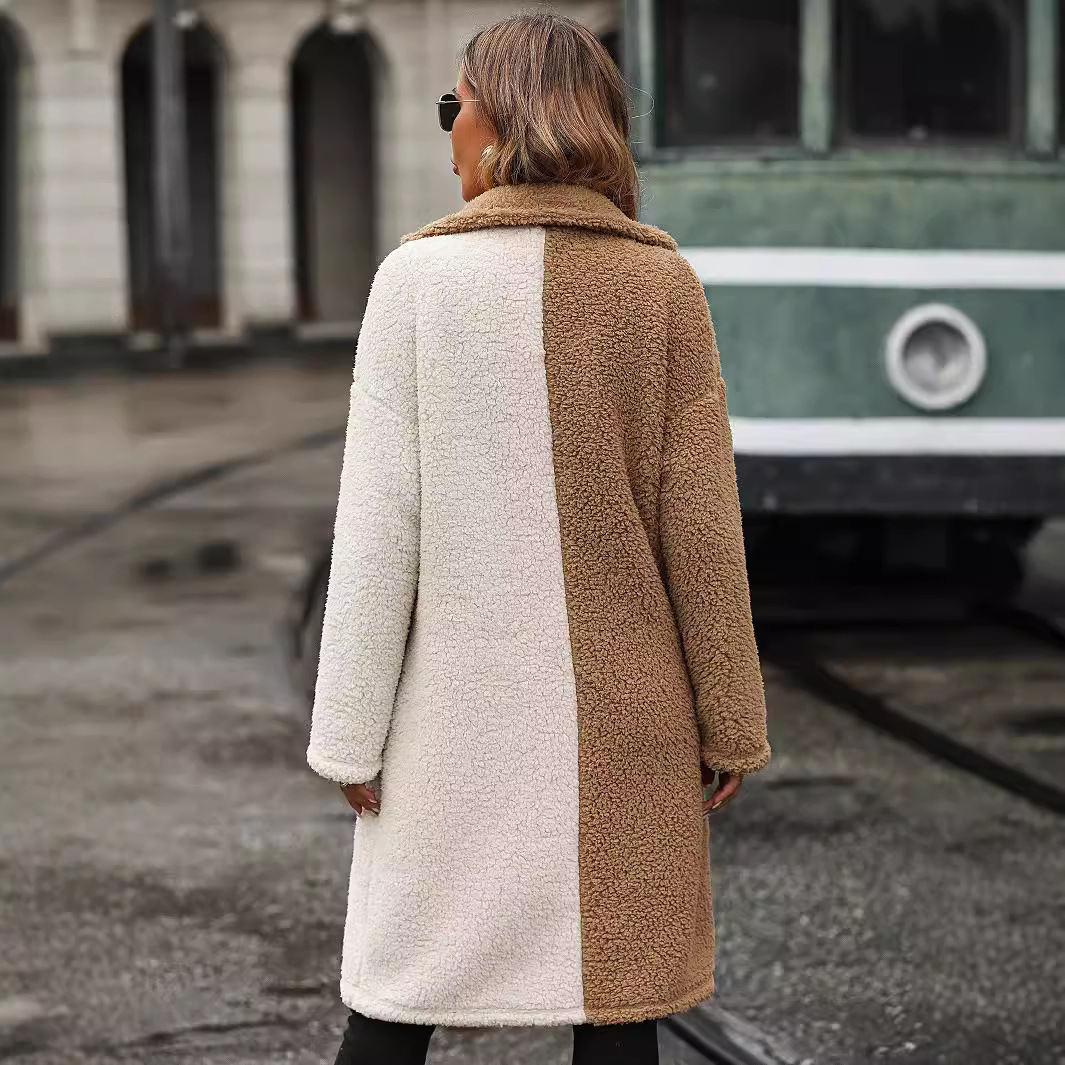 Women's Clothing suit collar bubble velvet temperament women's coat autumn and winter coat_voghion.com
