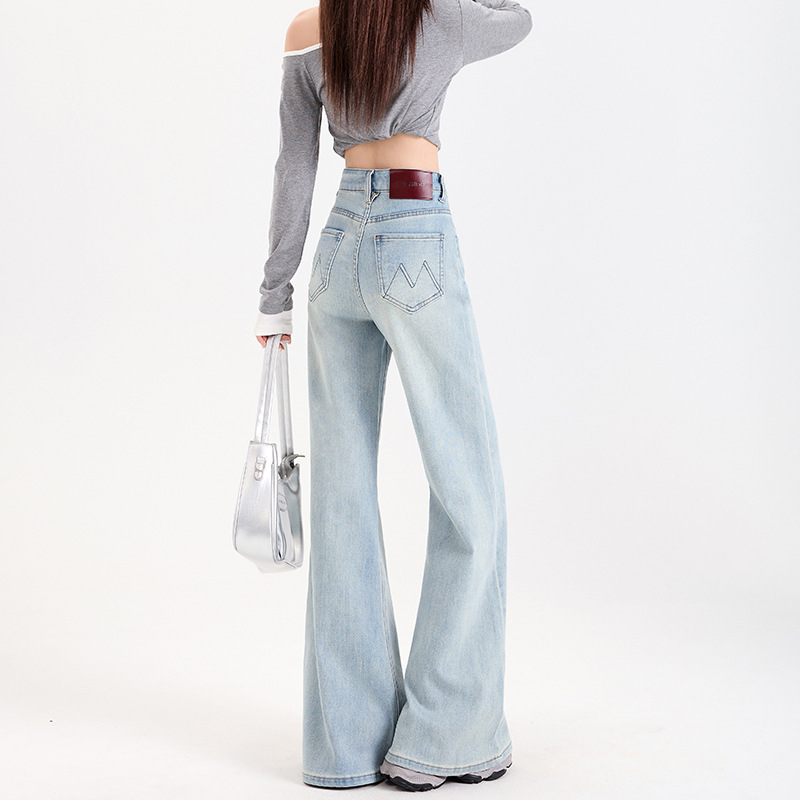 High-Waisted Stretchy Flared Jeans for Women 2025 New Slim-Fit Non-Clingy Floor-Length Bootcut Pants
